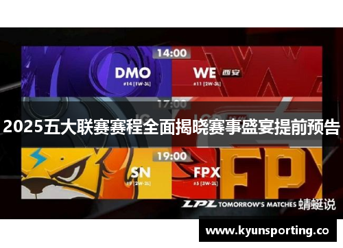 2025五大联赛赛程全面揭晓赛事盛宴提前预告